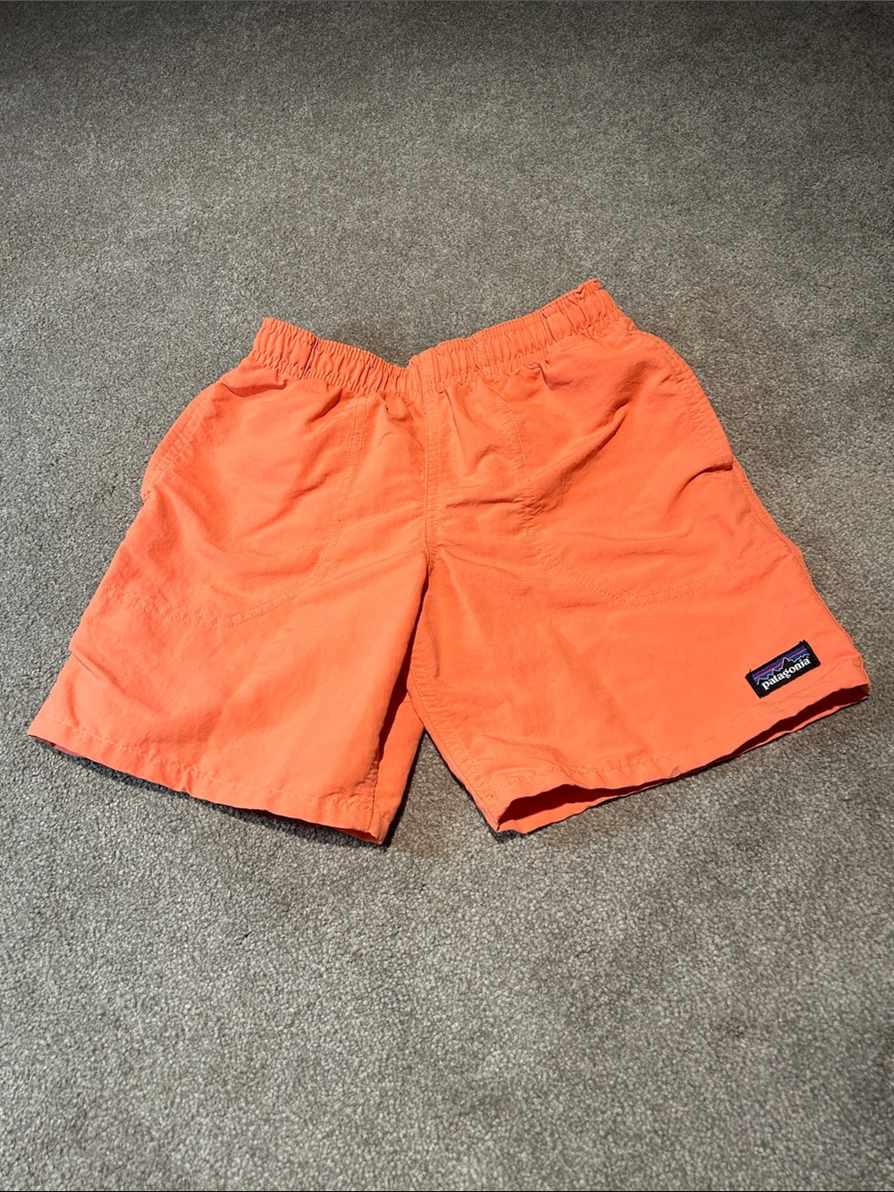 Patagonia Kids Orange Swim Trunks